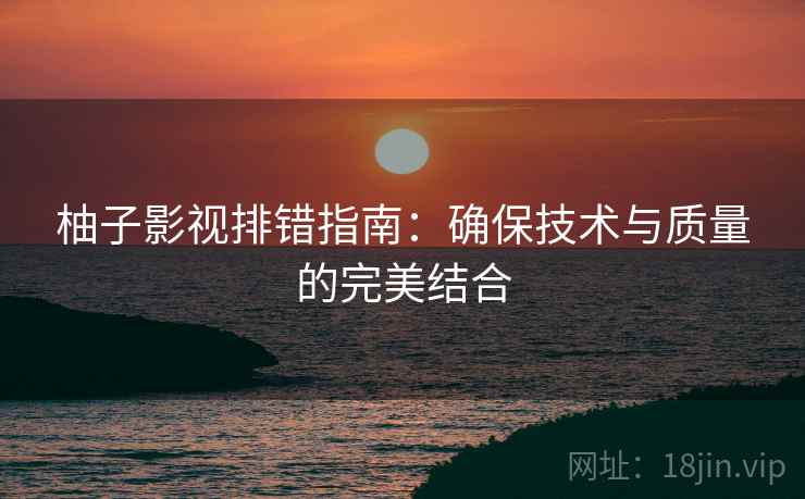 柚子影视排错指南:确保技术与质量的完美结合 柚子影视排错指南:确保技术与质量的完美结合